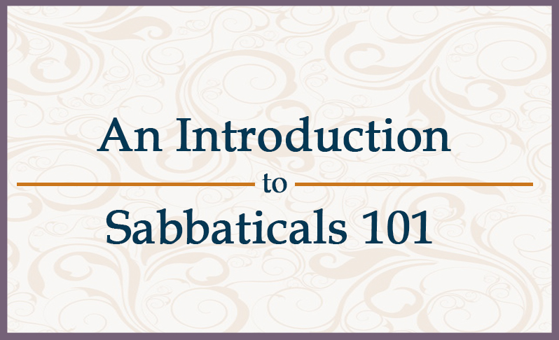 Introduction to Sabbaticals