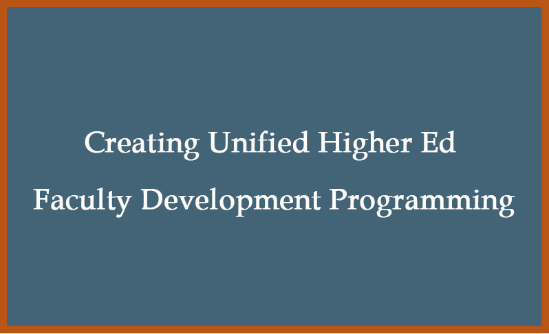 faculty development programming