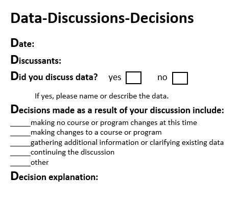 Data Discussions Decisions 5.23.16